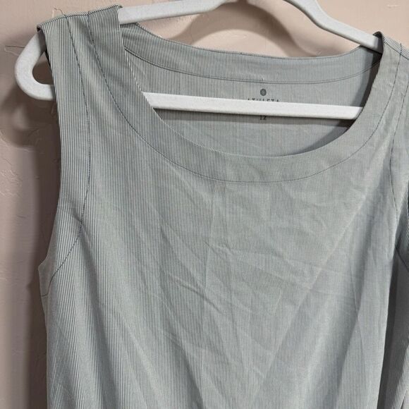 Athleta stripped Gray/white Dress - Picture 2 of 7